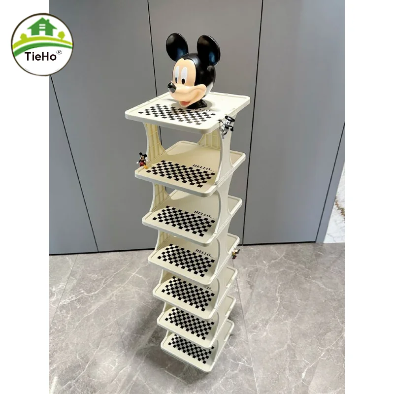 Household Indoor Shoe Rack Hallway Narrow Corner Multi-layer Shoe Cabinet Space Saving Shoe Storage Organizer Home Furniture