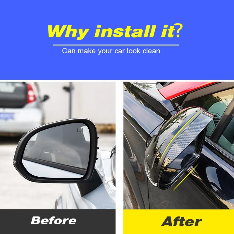 For Changan Uni-t Car Rearview Mirror Rain Eyebrow Protector Sunshade Windshield Sun Visor Cover Parts Exterior Accessories 2024