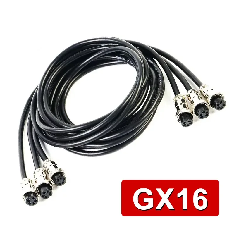 GX16 5pin 6Pin 7Pin 8pin Aviation Plug Connection Cable Male to Female Aviation Extension Line 1-20 Meters Pure Copper Connector