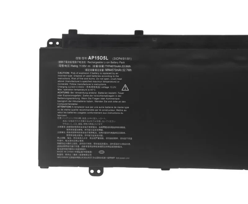 Acer aspire,S5-371, SF514-51, CB5-312T,n16c4,ap15o5l,ap15o3k,15.55v,53, 9.9 wh,4670mah用ラップトップバッテリー