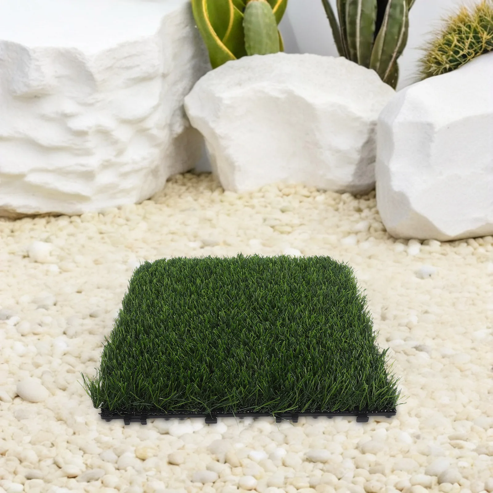

Suspended Lawn Artificial Grass Floor Mat DIY Balcony Turf Outdoor Portable Versatile Assembly Durable Multipurpose Patio Carpet
