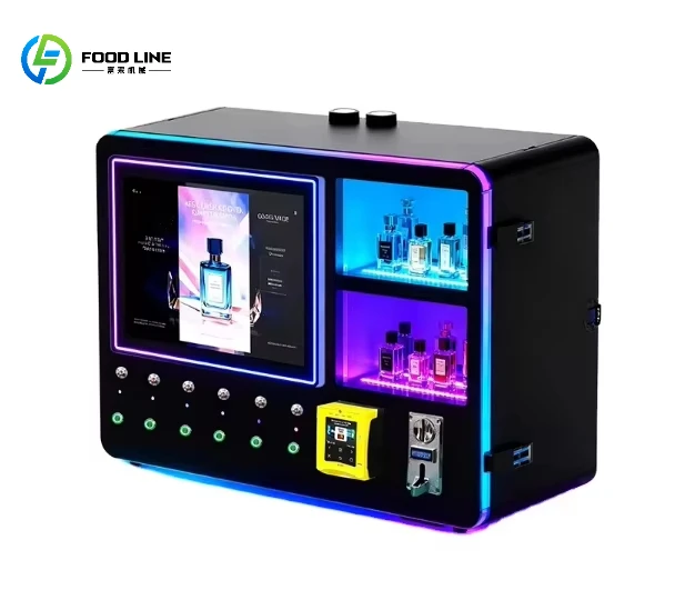 2026 New Small Desktop Design Wall-Mounted Perfume Vending Machine Touchscreen Cloud-Based Cross-Border Credit Card Customized