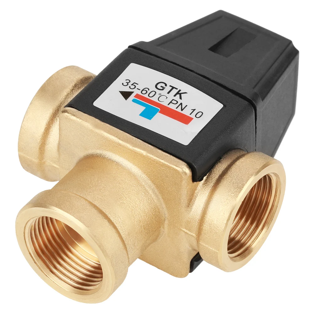 3 طريقة DN20 أنثى الموضوع النحاس صمام خلط ثرموستاتي لسخان المياه بالطاقة الشمسية صمام خلط ثرموستاتي صمام خلط النحاس #3