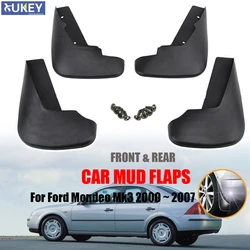 For Ford Mondeo Mk3 2000 ~ 2007 Set Molded Mud Flap Flaps Splash Guards Mudguards Mudflaps 2006 2005 2004 2003 2002 2001