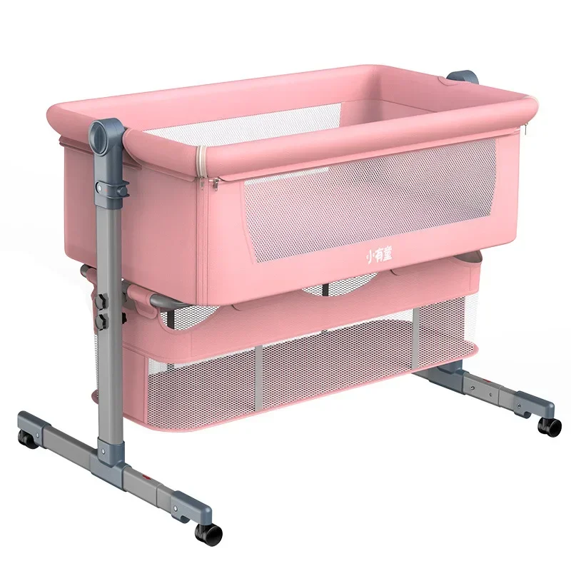 Opvouwbare Baby Wieg Schommel Wieg Draagbare Pasgeboren Sleeper Verstelbare Slaapmand Met Klamboe Babybedden