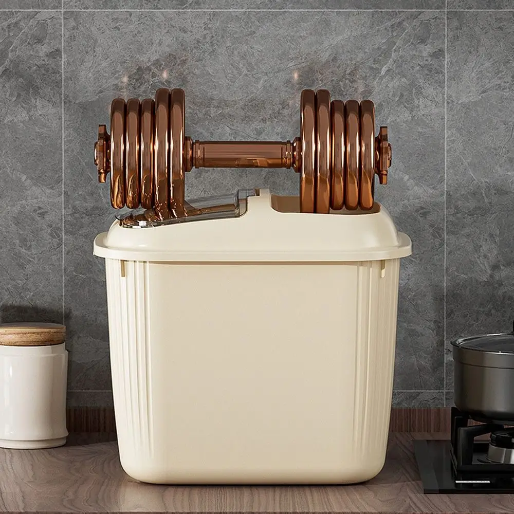 Boîte de Rangement Créative pour Riz E27 Étanche à l'Humidité, Grande Capacité, Récipient Alimentaire