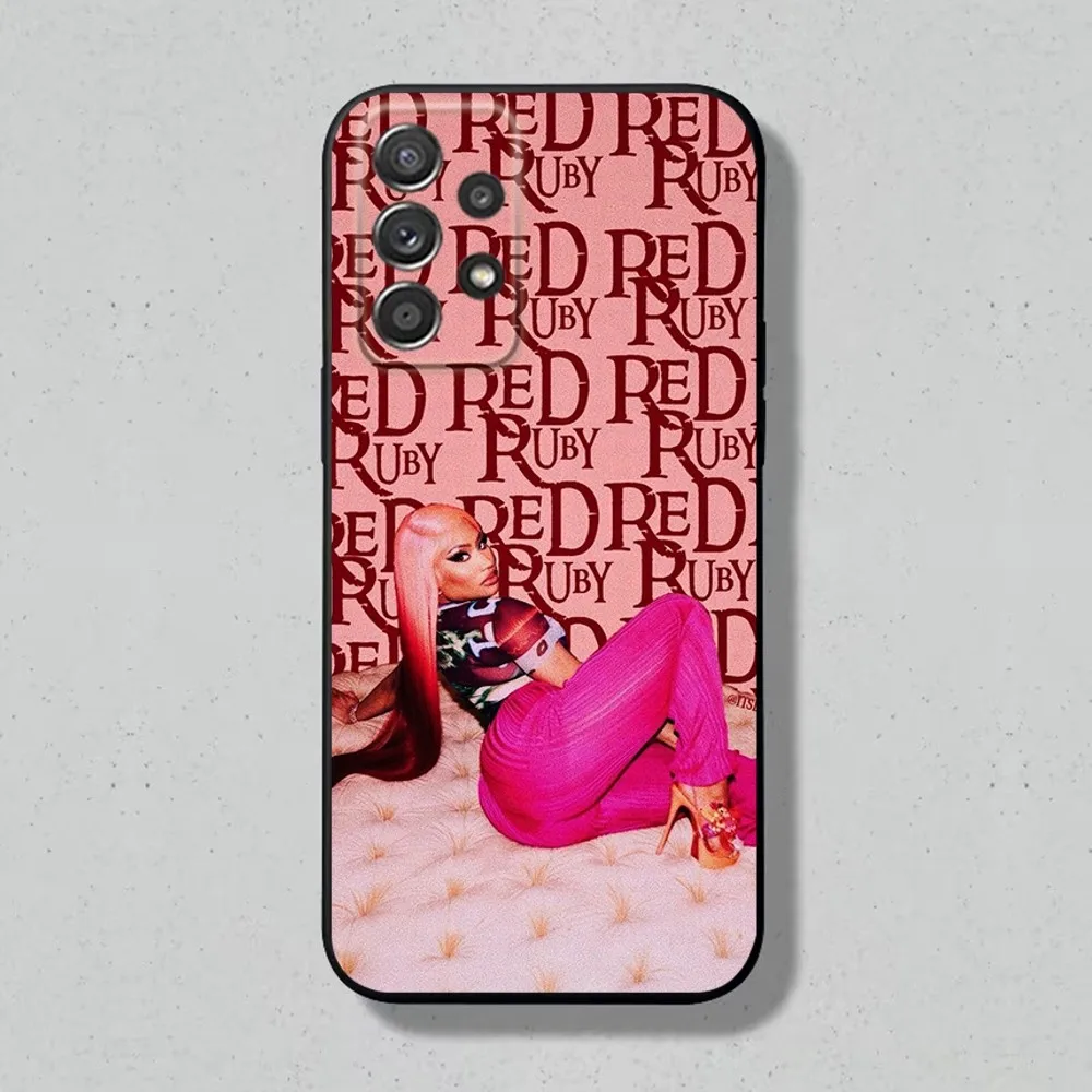 N-Nicki Minaj Singer  Phone Case For Samsung S24,S23,S22,S21,S20,S10,S10E,S9 Plus FE Note 20 Plus Soft Black Cover Shell