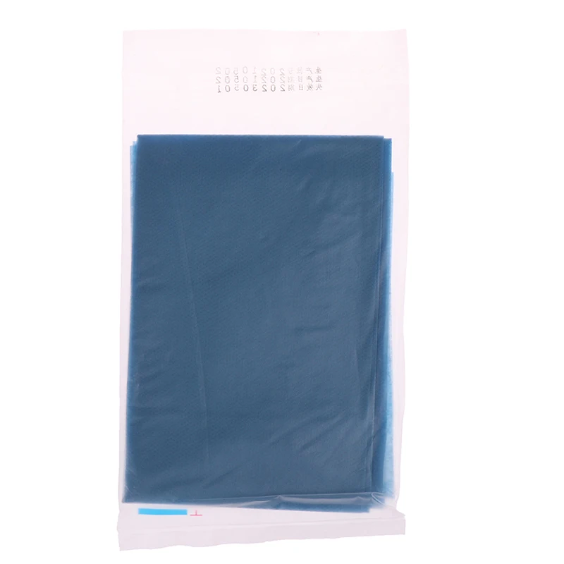 40pcs Disposable Surgical Drapes Surgical Sheet Blue Surgical Towel Non-woven Sterile Hole Sheet 600*600mm