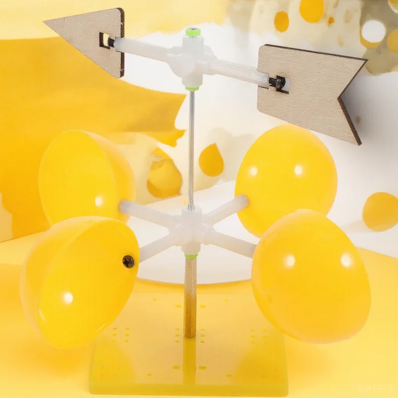 

Educational Creative Intelligence Wind Vane DIY Assembly Science Experiment Gift for Kids Students