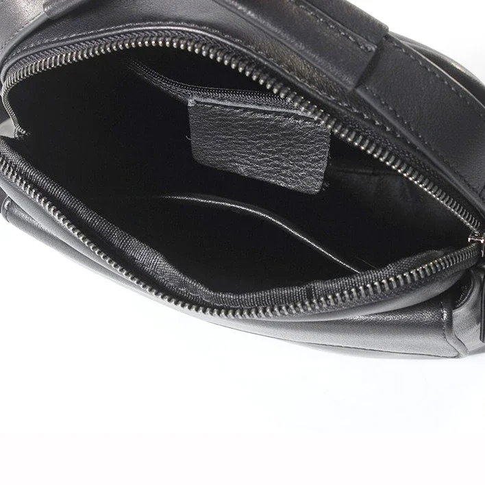Casual Genuine Leather Shoulder Messenger Bag for Men Soft Leather Sling Bag for Travel Business Small Men Handbag Crossbody Bag