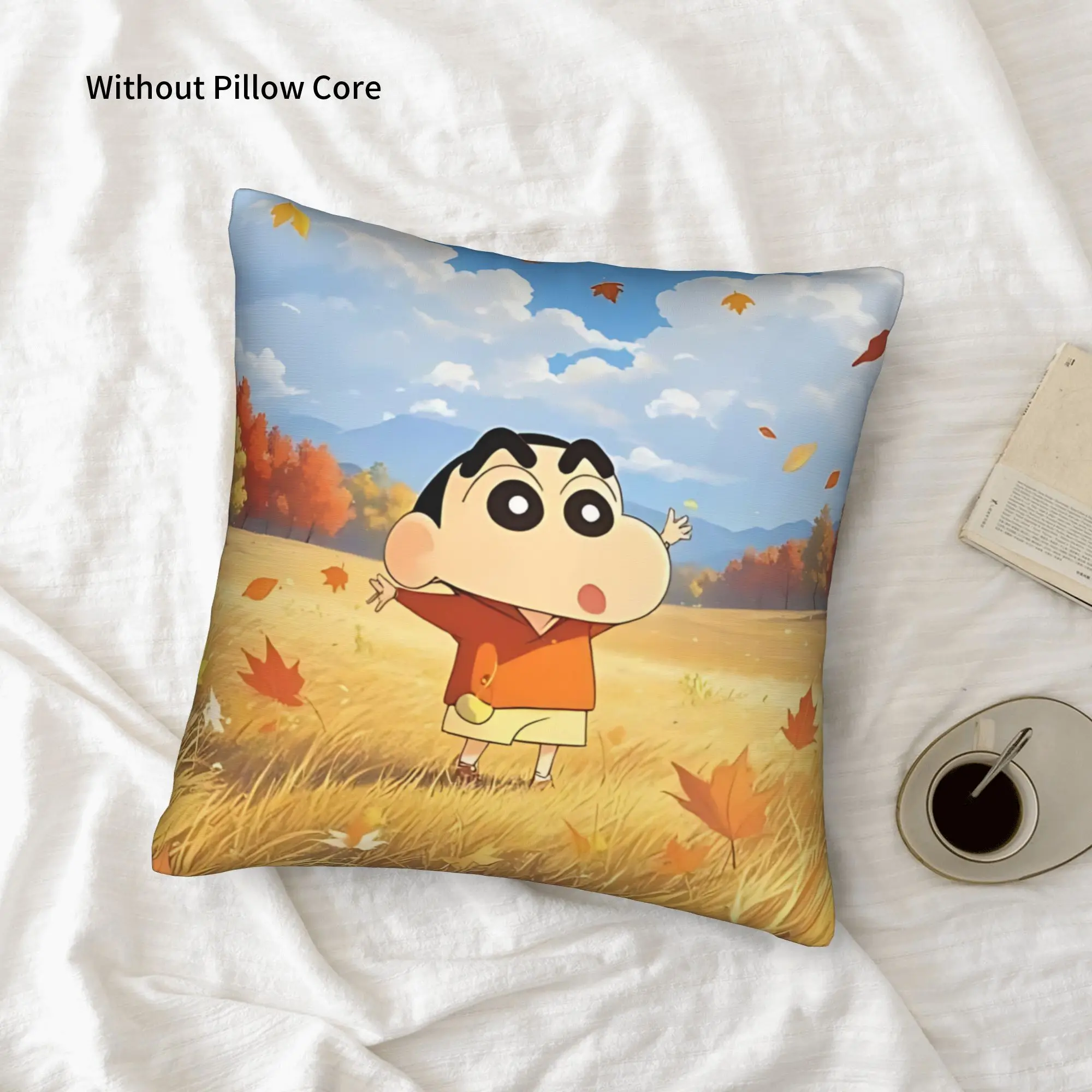 1PC Crayon S Shin chan Pillow Case Double-Sided Printing  Sofa Cushion Bedroom Bedside Pillow