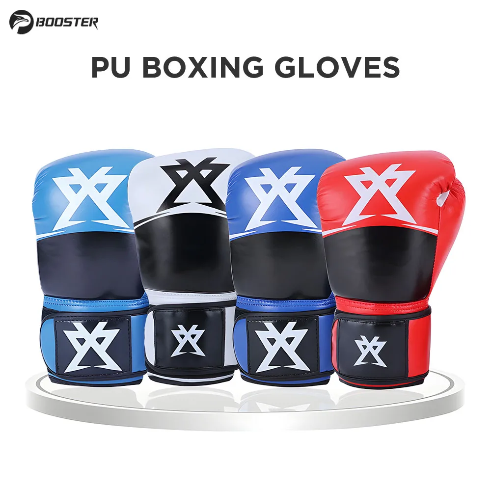 1 Pair Boxing Gloves For Women Men PU Punching Training Bag Gloves Karate Muay Thai Free Fight MMA Sanda Training Equipment