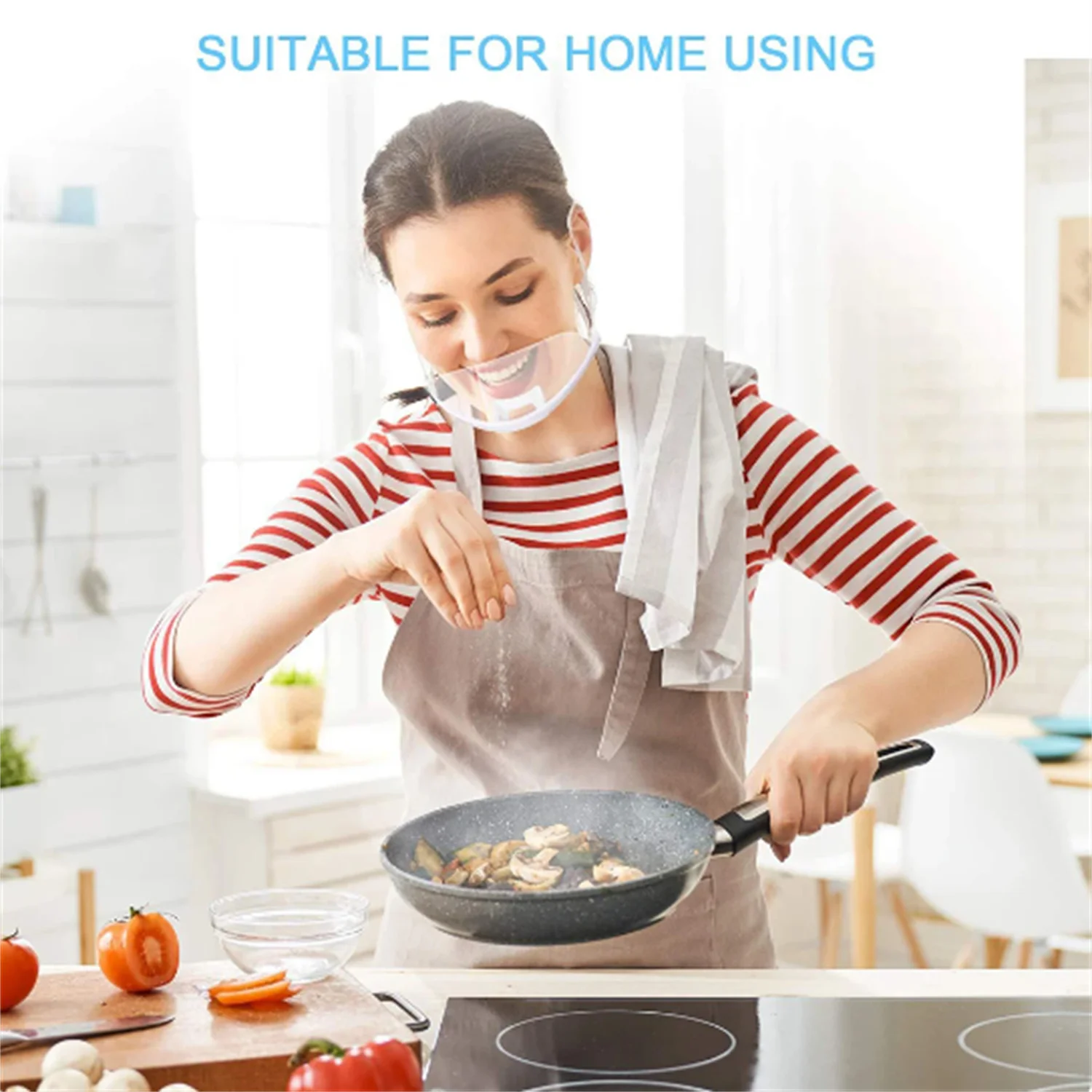 5/10/20Pcs Wiederverwendbare Transparente Anti-fog-Maske Schild Abdeckung Restaurant Schule Kunststoff Anti-speichel mund Schild Schönheit Tattoo – Detail 9