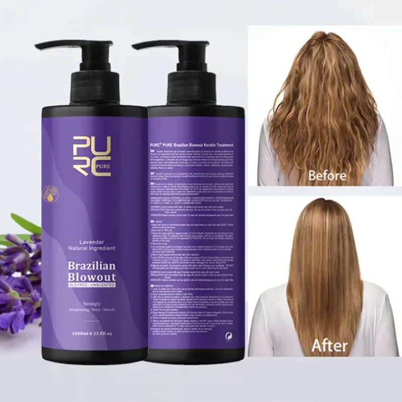 

hair straighten soften repair irritability Brazilian keratin repair lavender Brazilian baking oil hair conditioner hair care