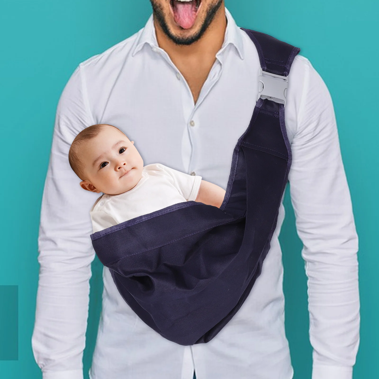 

Baby Carrier Newborn to Toddler Adjustable Breathable Infant Half Wrapped Sling Outdoor Toddler Holder Carrier Portable Baby