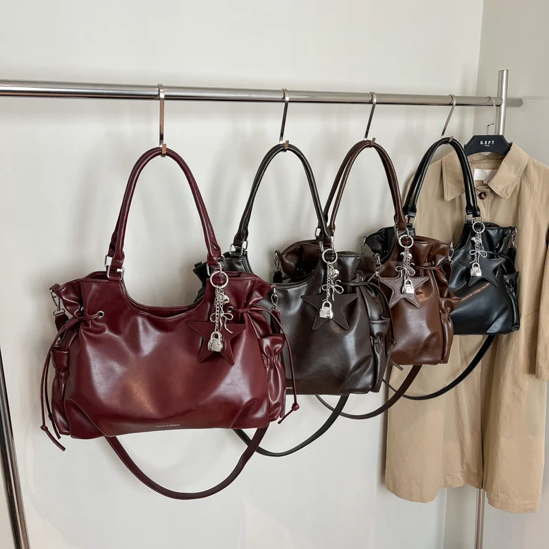 Fashionable Brand Design Tote Bag New Retro Shoulder Bag Casual Large-capacity Crossbody Bags Light Luxury High-end Women's Bags image 5