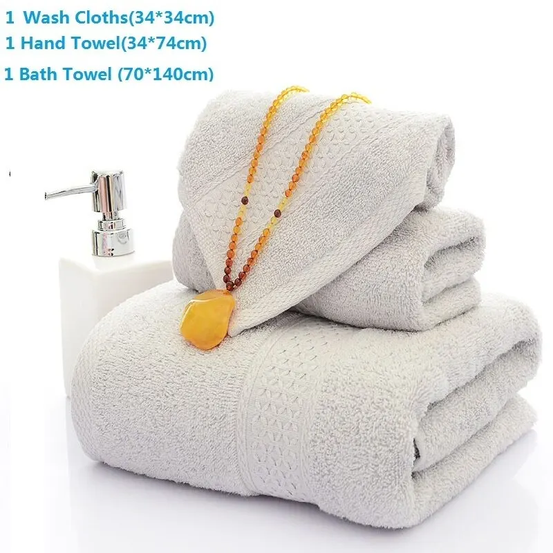 Ensemble de serviettes de bain en coton douces et absorbantes_voghion.com