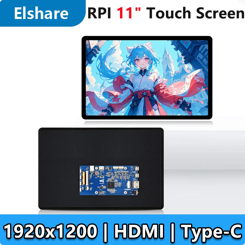 Raspberry Pi 11 inch HDMI LCD Captive TouchScreen Display 11inch For Jetson Series/Computer PC  1920x1200