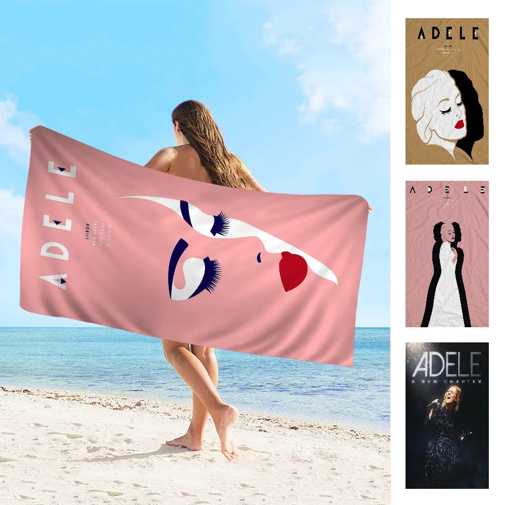 Singer Adele Microfiber Beach Towel Absorbent Quick Dry Soft Yoga Swimming Resort Mountain Climbing Towel