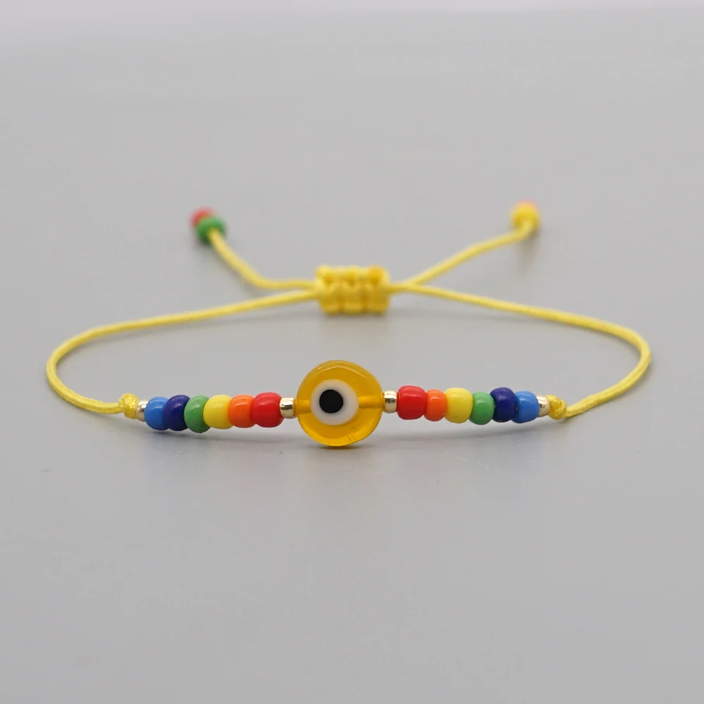 سوار العين التركية للنساء ، مجوهرات مع الخرز ، نمط بوهيمي ، مطرز ، محظوظ ، عيد الفصح ، 2020