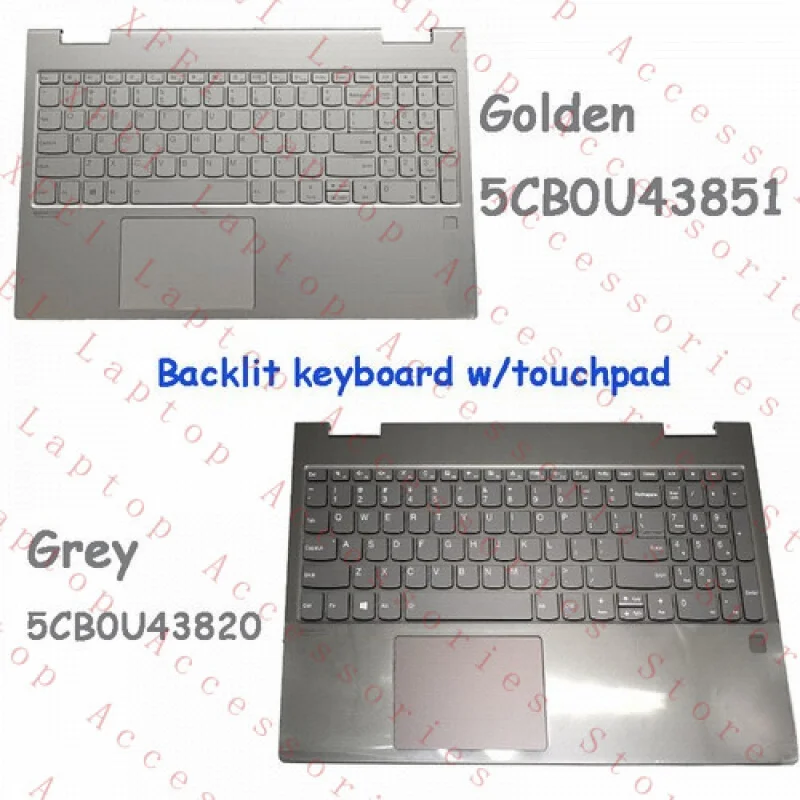 

F Palmrest w/Backlit Keyboard&Touchpad 5CB0U43851 for Lenovo Yoga C740-15IML US