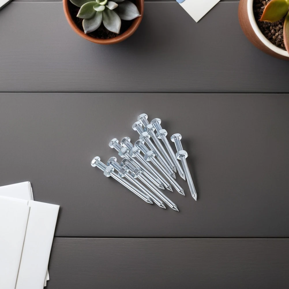 

12Pcs Lawn Aerator Shoes Spikes Heavy Duty Metal Replacement Pegs Effective Soil Loosening for Garden Lawns Lawn Spike