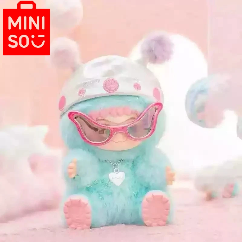 

MINISO Original Wakuku Panda Limited Edition Action Figure Wowakuuku Fatda Furry Party Series Cute Doll Room Decoration Toy Gift