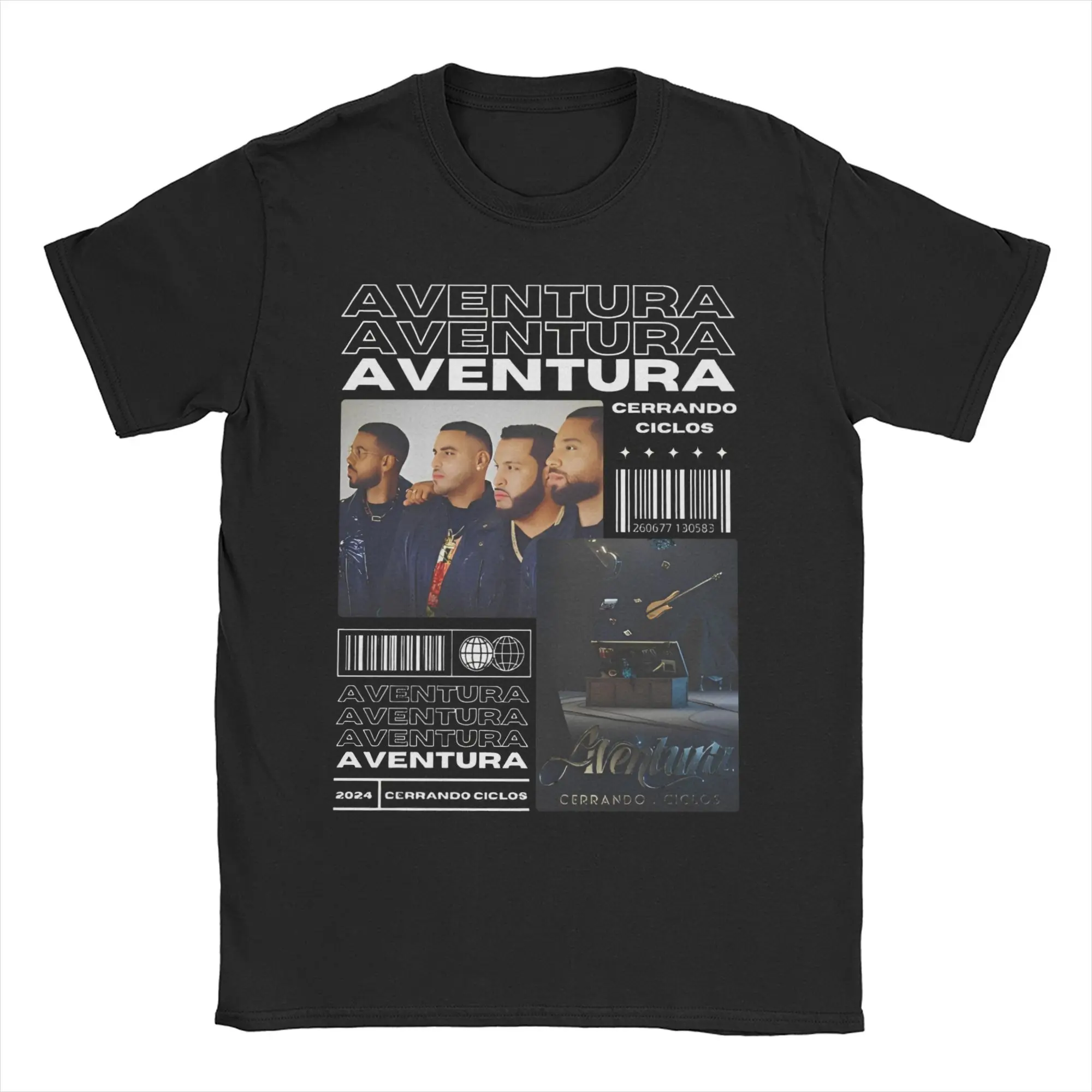 Men Women Graphic Printing 2024 Aventura Tour Cerrando Ciclos T Shirt Tee 100% Cotton Rock Music T-shirts Clothing