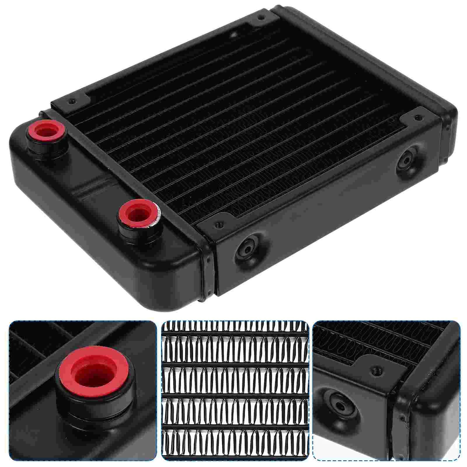 Water Cooling Radiator Liquid Cooled Cooler Electric Motorcycle Computer Heatsink Supply Aluminum CPU System High-efficiency