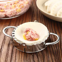 1PC S/L Stainless Steel Dumplings Tool Dumpling Mold Household Manual Press Kitchen Pastry Baking Dumpling Maker Accessories