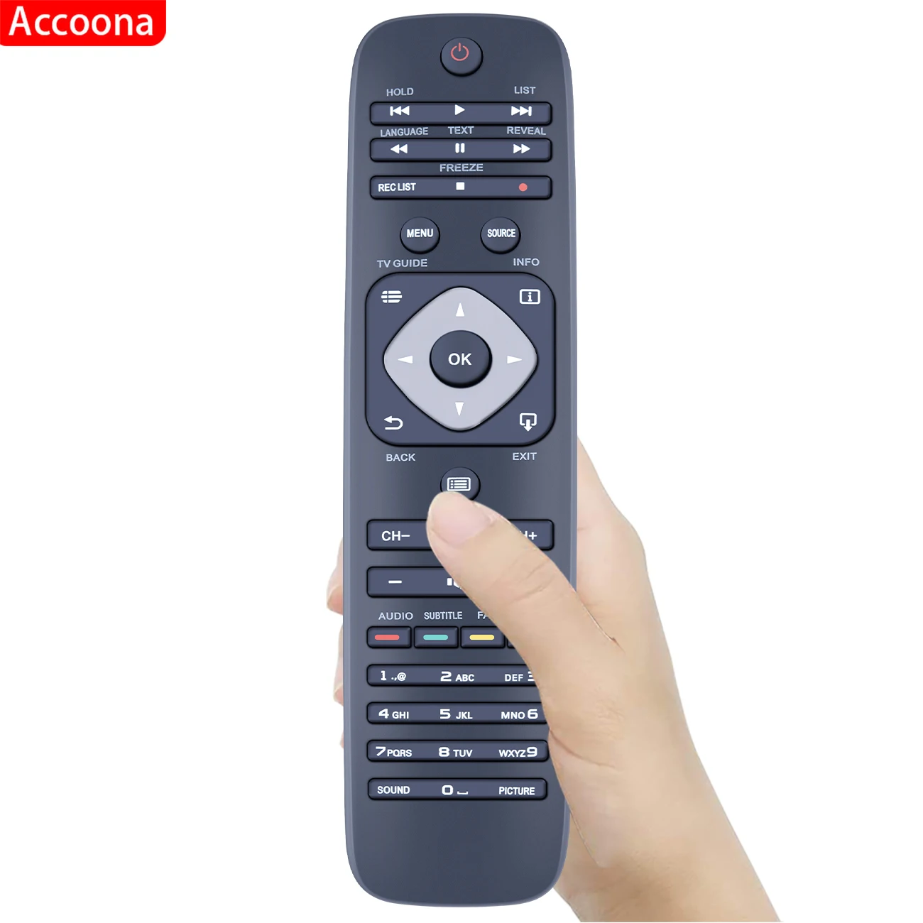 remote control for PHILIPS 996596004544 32PHS4001/12 32PHT4001 32PHT4001/12 32PHT4001/60 42PFT4001/60 43PFT4001/60 LED LCD TV image 5