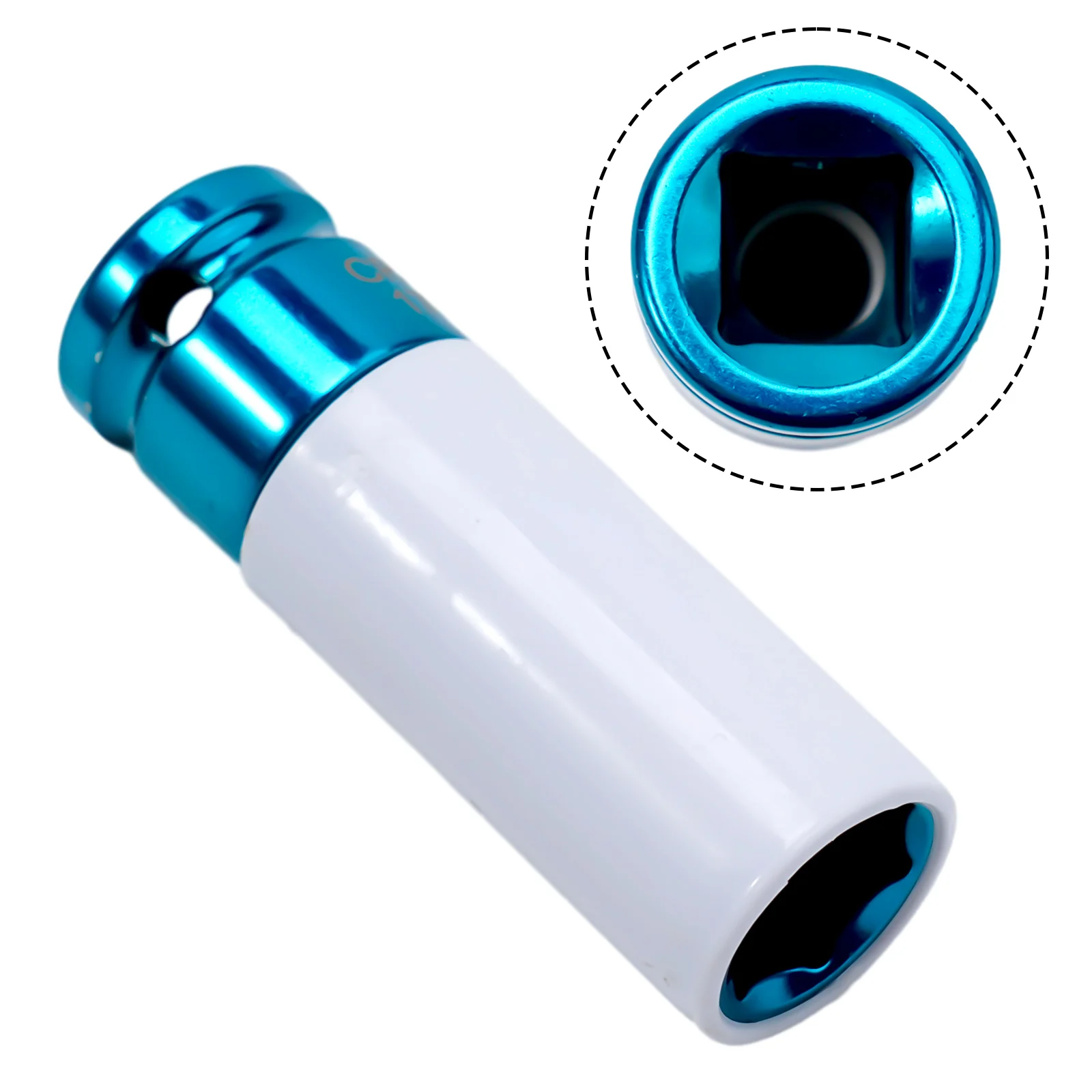 1pcs 17/19/21mm Hex Sockets Colorful Sleeve Tire Protection Sleeve Wall-Deep Impact Nut Socket Alloy Wheel Pneumatic Wrench Tire