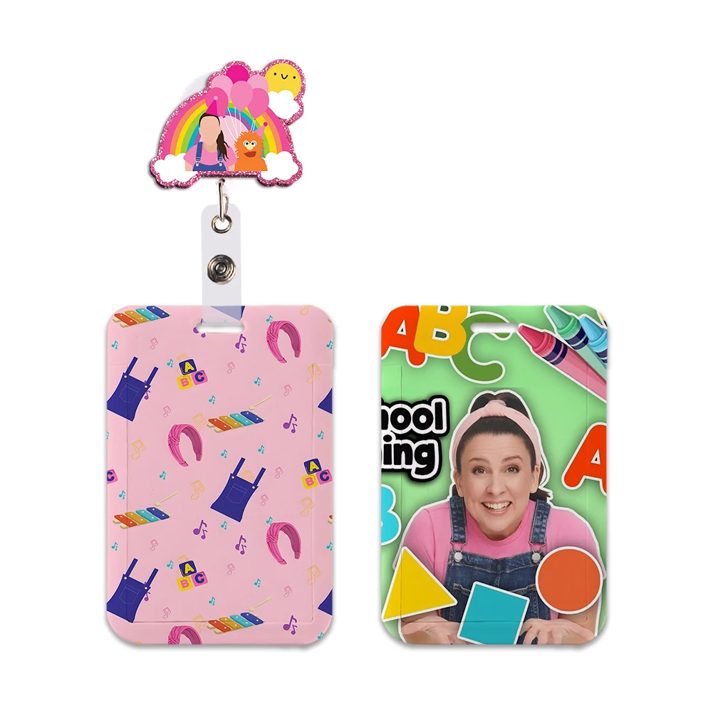 

New Arrival Ms Rachel Card Cover Girls Campus Cute Card Badge Holder ID Card Case Girls Kids Vertical Style Badge Lanyards