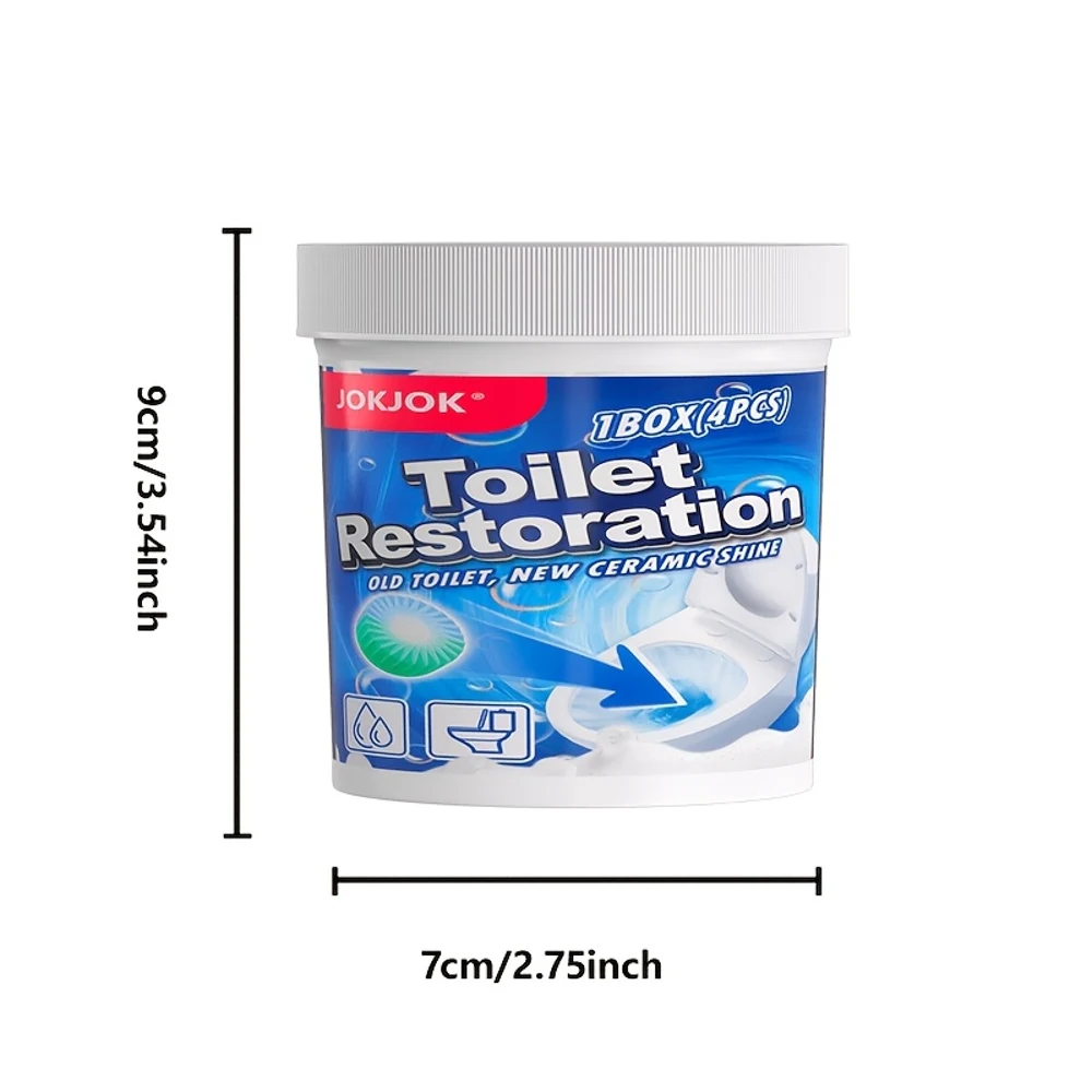 Toilet Renovation Tablet - for Quick Renovation And Deodorization, Suitable for Toilet Surfaces, Easy to Use - Just Place Them i