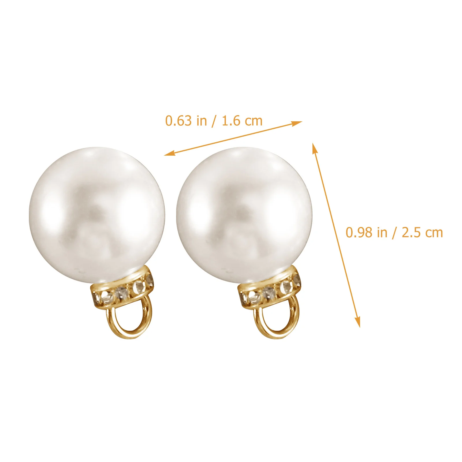 50 قطعة نقطة الحفر اللؤلؤ قلادة جالبة للحظ DIY بها بنفسك صنع المجوهرات النتائج ل أقراط أساور سلاسل المفاتيح الهدايا ديكور السحر