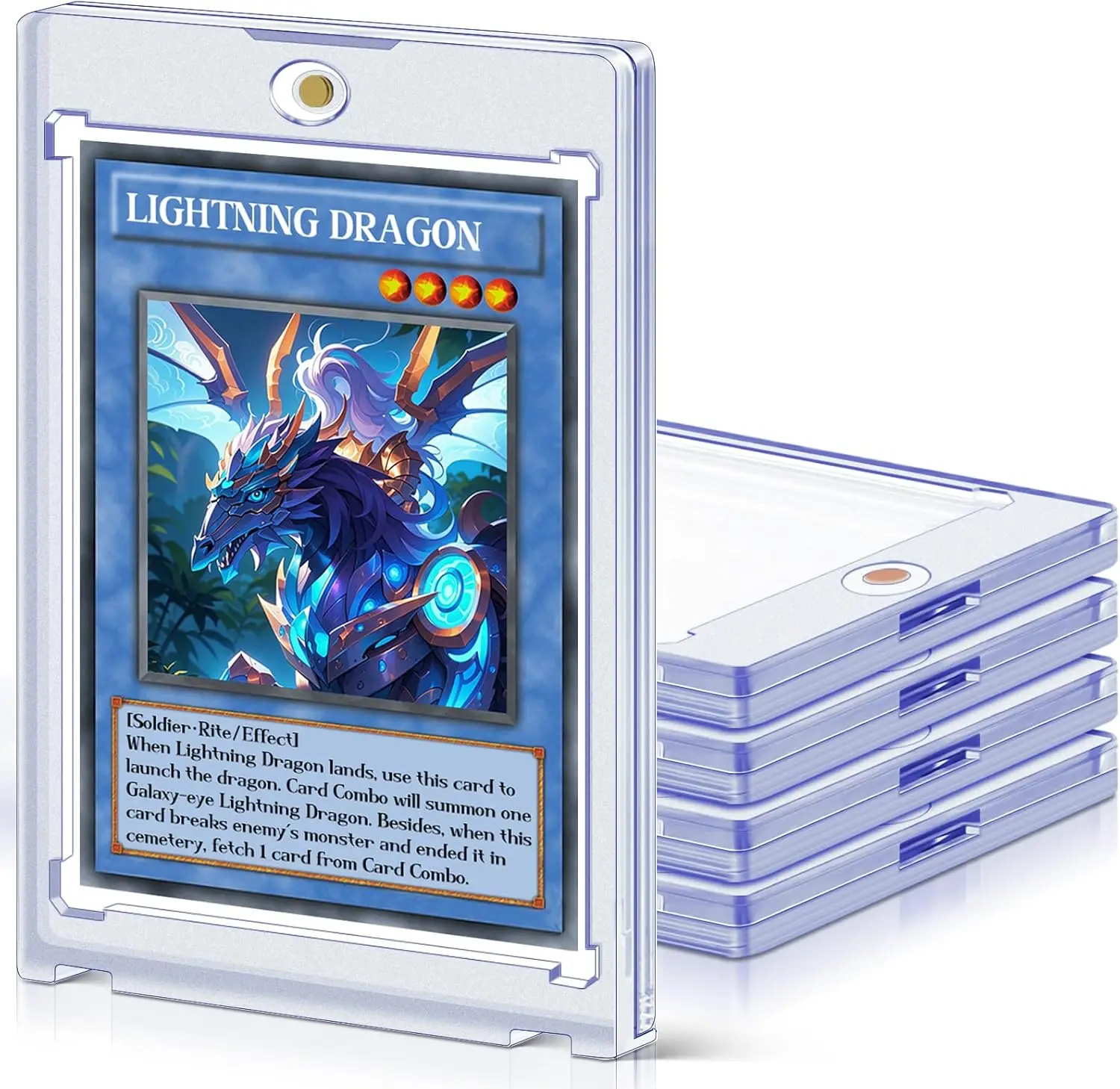 

Magnetic Card Holders for Trading Cards, 35 pt Hard Sleeves Case for Standard Cards, Sports Cards, Baseball Cards Toploaders
