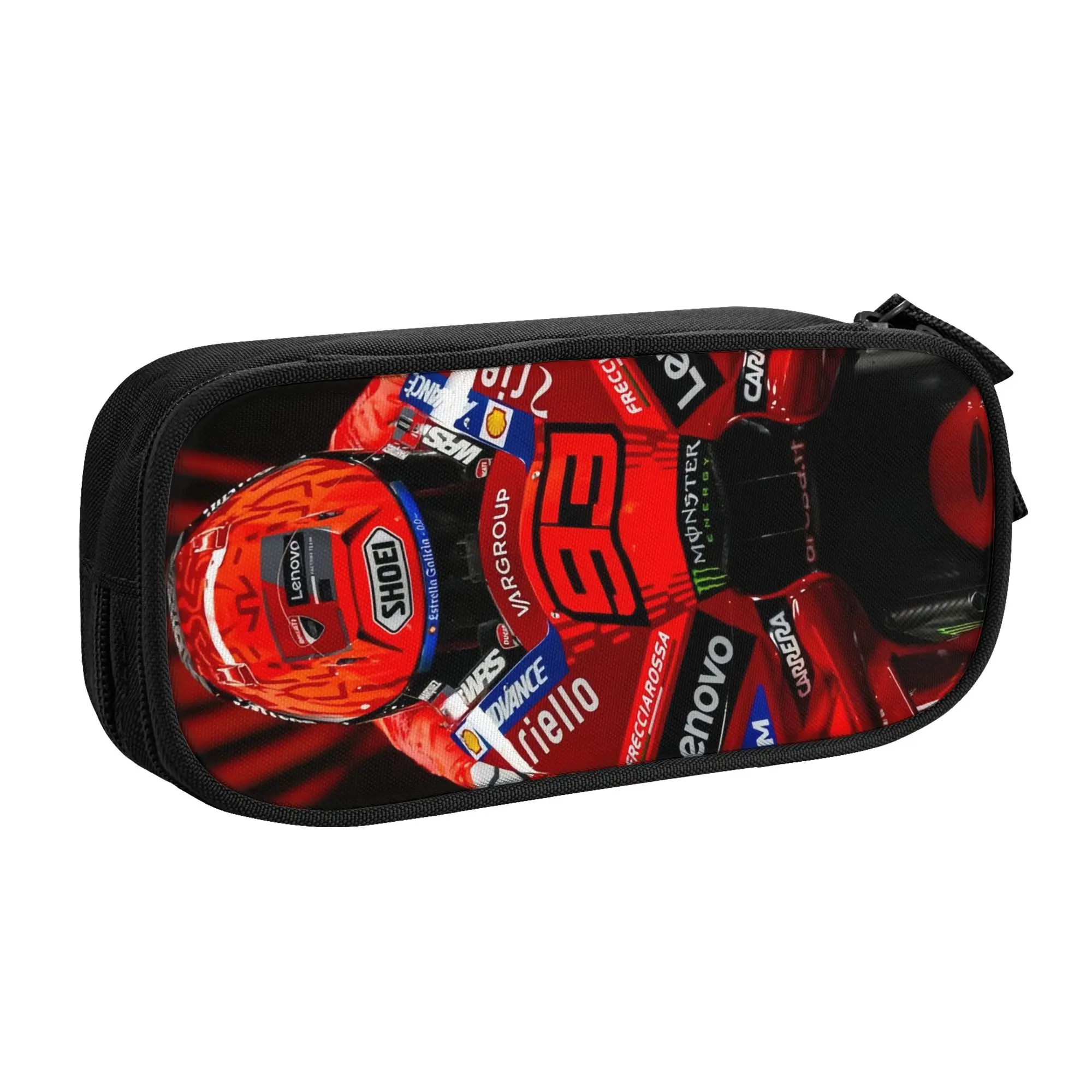 Spain Motorcycle Racer 93 M-Marqu E-Ezs Cute Pencil Cases Boys Girls Large Storage  Pencil Pouch Students Stationery