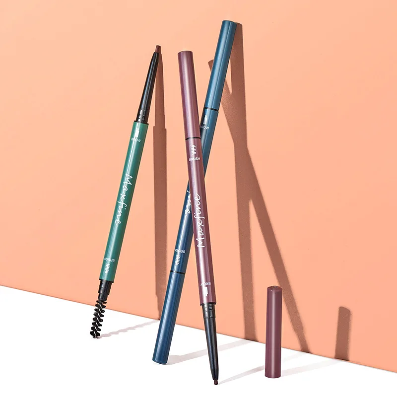 Neuer modischer Macaron-Augenbrauenstift, 6-farbig, natürliches Finish, langlebig, wasserdicht, einfach anzuwenden, professioneller Augenbrauenstift, Kosmetik