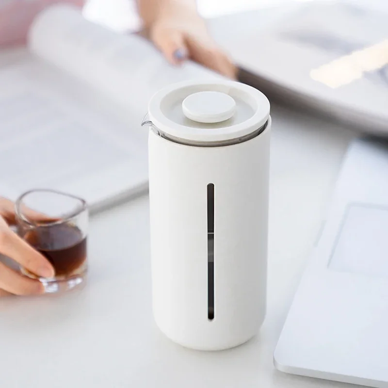 Timemore-フレンチプレスコーヒーマグ、メーカー器具、マグ、ポット、キッチン、家庭、旅行、オフィス、小さなu、白、黒、450ml