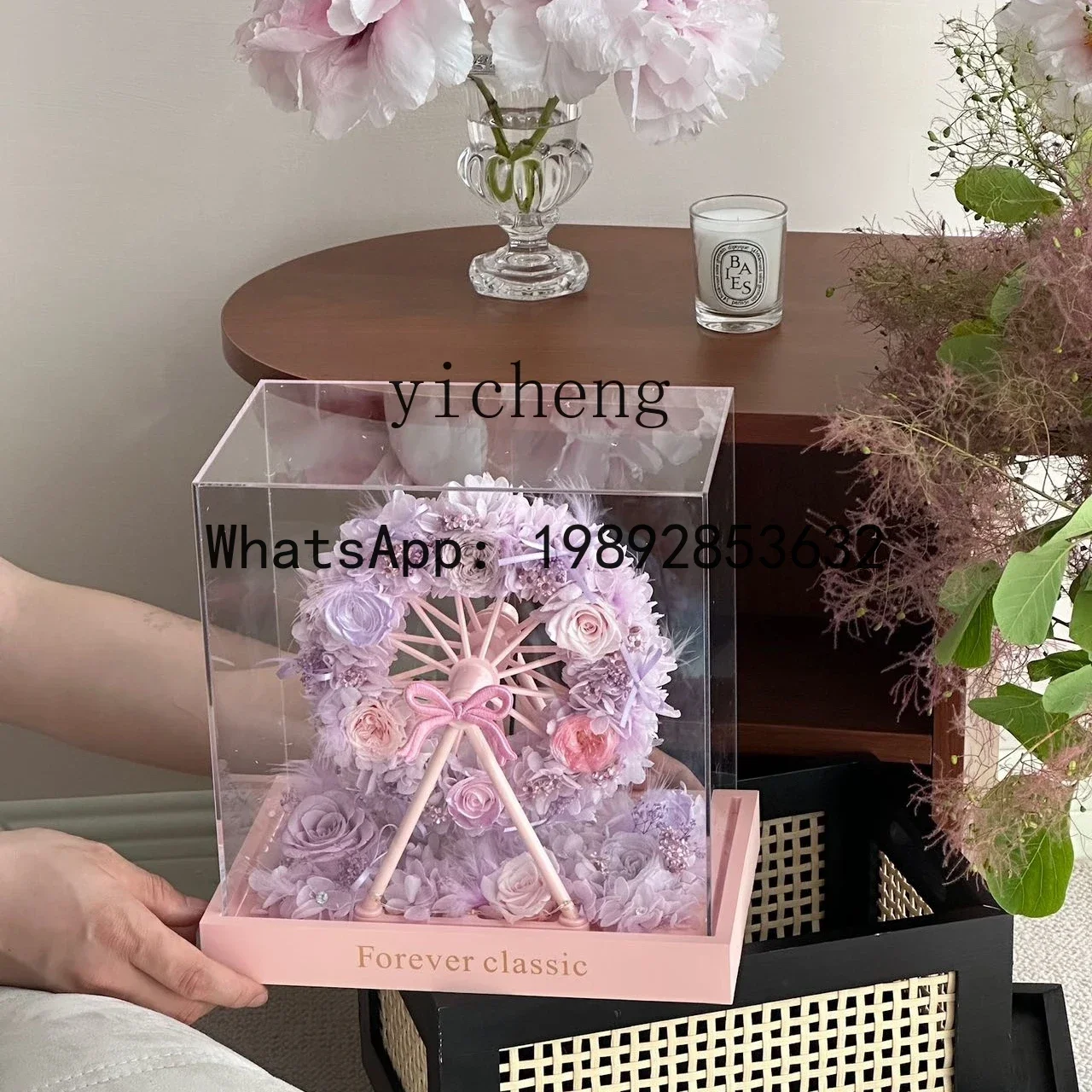 X2  Valentine's Day confession marriage proposal gift immortality flower  ferris wheel send girlfriend anniversary fairy garden