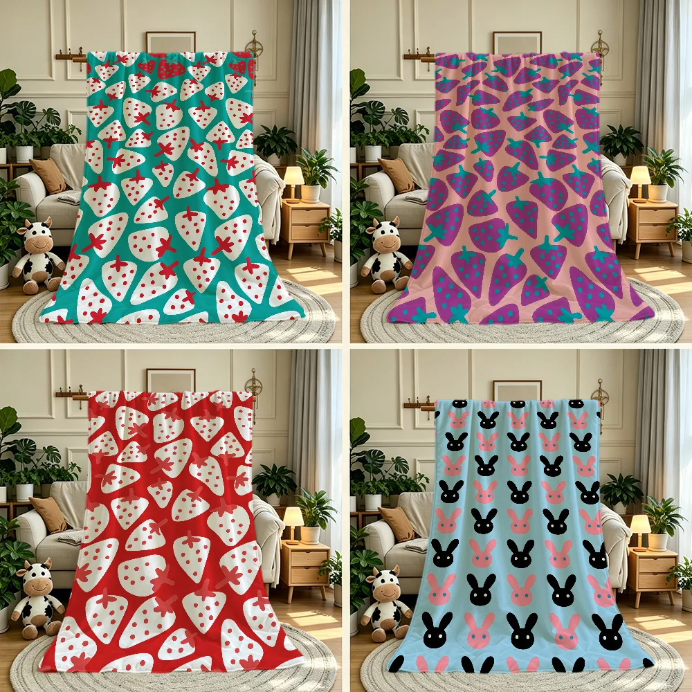 Pick Peace Blanket Throw Super Cosy Plush Living Room Sofa Couch Childish Birthday Gifts