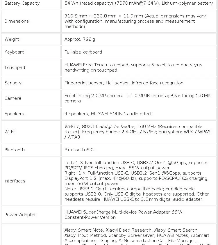 2026 Laptop HUAWEI MateBook Pro S CPU Kirin XE90 14.2-inch 3.1K OLED 3120*2080 HarmonyOS 6.1