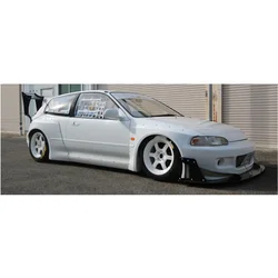 Fiber Glass Body Kit Fit For Honda Civic V EG Rocket B Style 1992-1995 Wide Body Kit Bumper Fender Flare Spats Spoiler