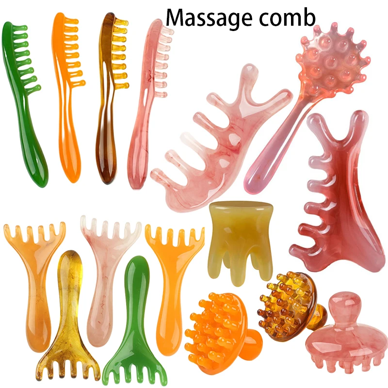 

Face Lifting Guasha Resin Scraping Massage Facial Scraper Tool head Eye SPA Massage Plate Reduce Puffiness Nose Lifting Massager