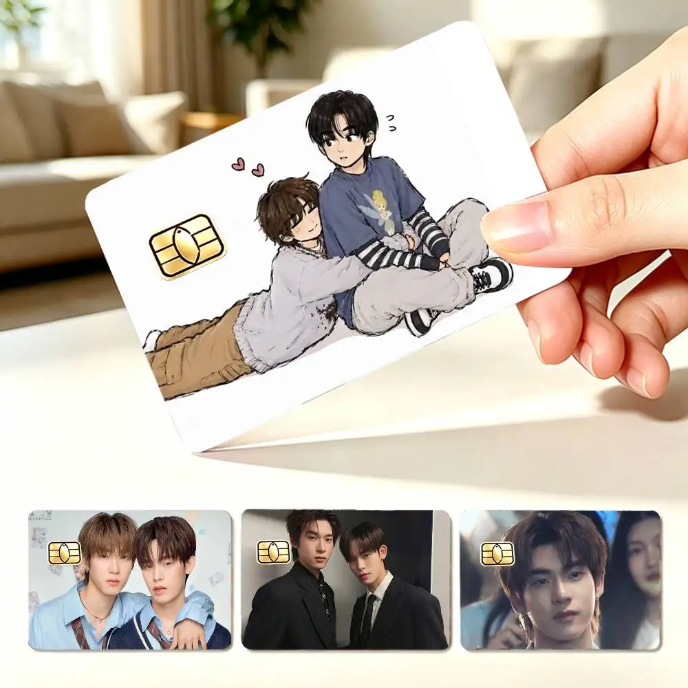 T-TeeTee Wanpichit Duang With You  4pcs 1Set Card Stickers Small Waterproof Chip 4PCS Card Sticker Anti-Scratch