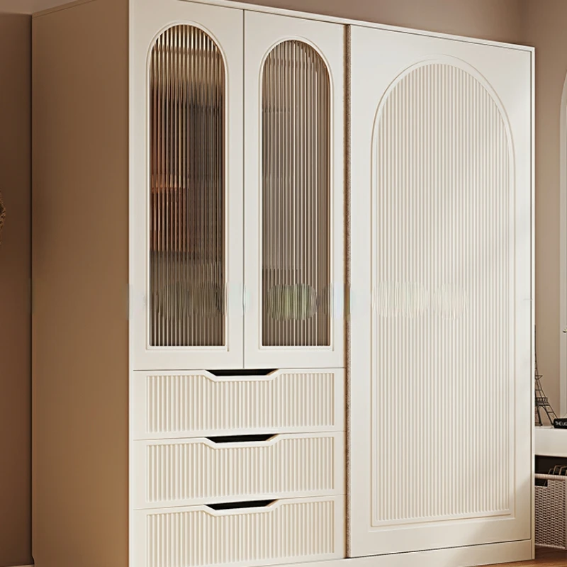 

Sliding door bedroom lockers modern minimalist high-end finished wardrobe