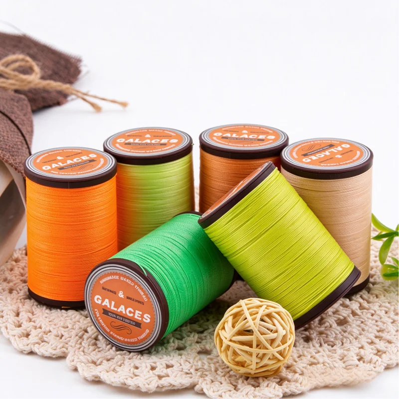 1PCS Round Waxed Thread Leather Sewing Thread Hand Stitching Thread Waxed Linen Thread For Book Binding Diy Sewing Craft