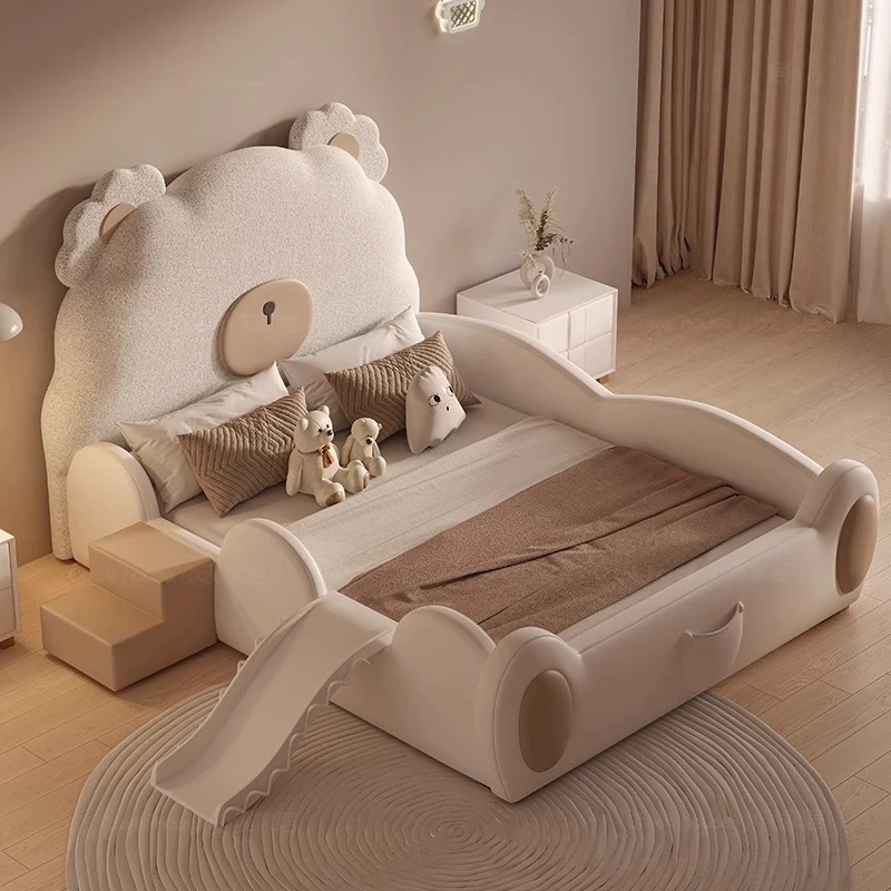 

Simple Guard Rails Kids Beds Safety Single White Modern Playpen Children Beds Princess Design Lit Enfant Furniture For Home