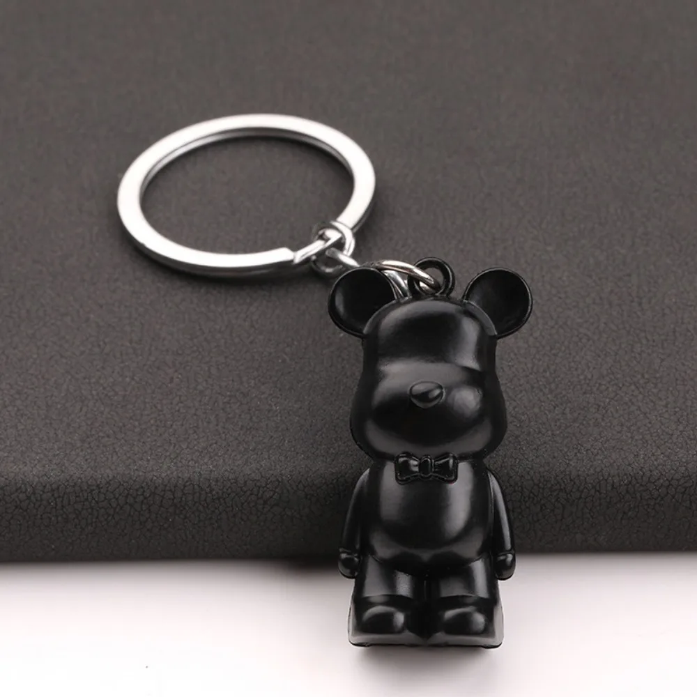 New Creative Trend Zinc Alloy Violent Bear Keychain Exquisite Men and Women Cute Car Key Pendant Bag Pendant Cartoon Keychain