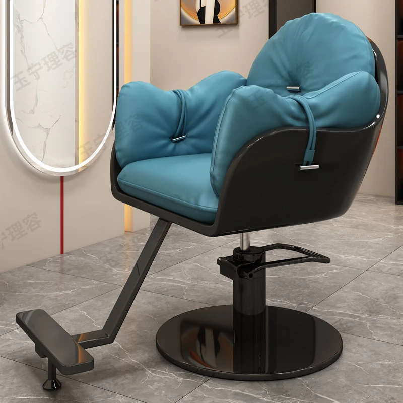 

Hot Dye Barber Chairs Trendy Shops Hair Salon Exclusive Chairs High Foldable Silla Pedicura Beauty Salon Equipment Furniture